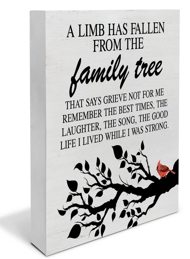 YIDOU Bereavement Sympathy Wood Box Decor Desk Gift for Loss of Loved One, in Memory of Mom Dad Grandma Grandpa Wooden Box Block Sign Home Office Shelf Wall Decoration - Image 1